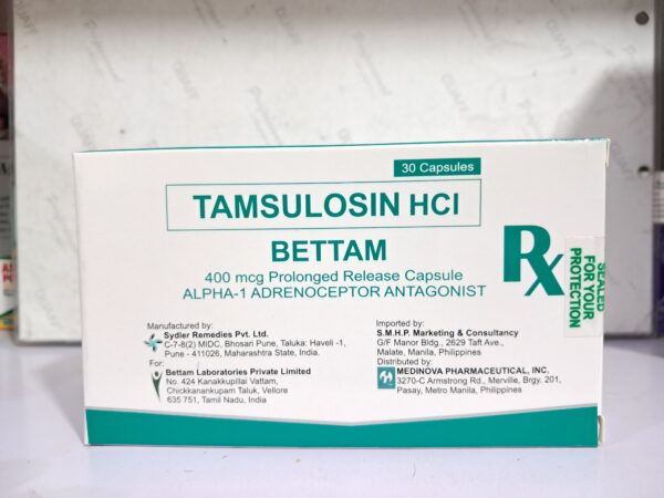 Tamsulosin HCl 400mcg CAPSULE BETTAM 30's(SMHP)