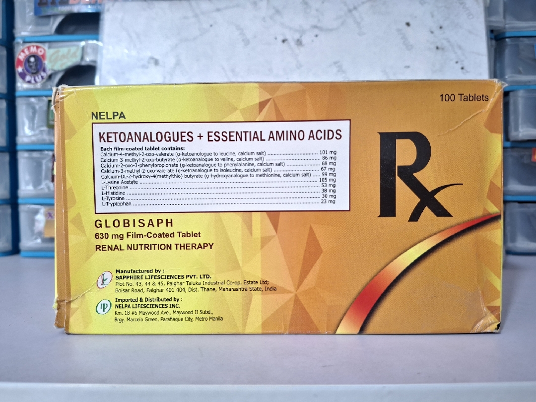 Globisaph Ketoanalogues Essential Amino Acids 630mg 100 pcs