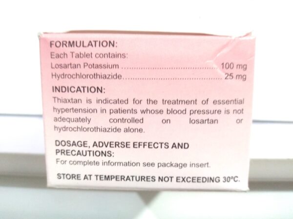 Losartan+hydro 100mg/25mg THIAXTAN(Square)100'S - Image 2