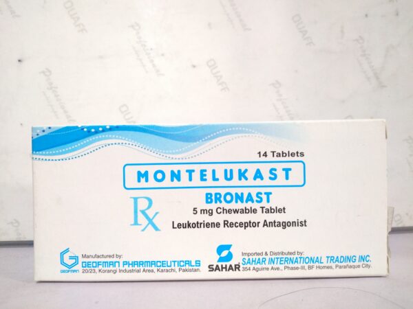 Montelukast Soduim 5mg Tablet BRONAST(Sahar)28's 107//C