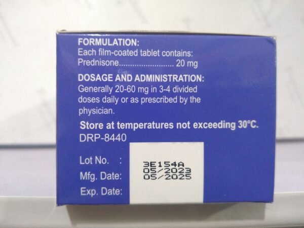 Prednisone 20mg Tablet PREND(Lloyd) 100's - Image 2