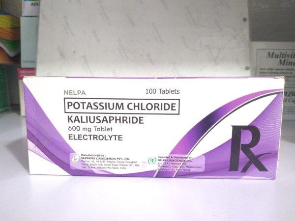 Potassium Chloride 600mg TABLET KALIUSAPHRIDE(Sapphire) 100's 100/c V/E