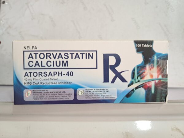 Atorvastatin Atorsaph 40mg Tablet 100's Free Shipping