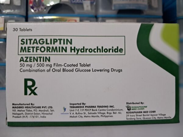 Sitagliptin+Metformin Azentin 50/500mg TABLET
