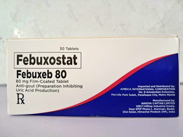 Febuxostat 80mg Tablet Febuxeb 30's