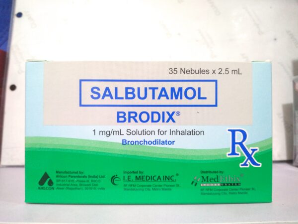 Brodix Salbutamol  1 mg / mL 2.5 mL 35's